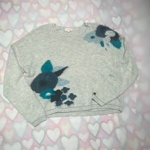Catimini sweater with blue design and silver accent
